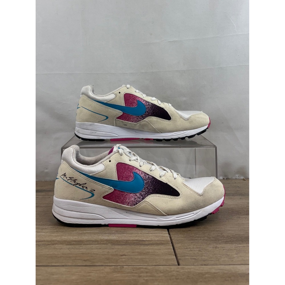 Nike Air Skylon 2 Men's Cream Pink Blue Running Shoes‎ Size 10 AO1551-110